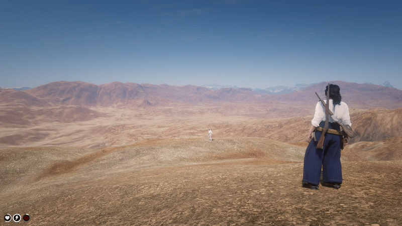 Illustration for article titled Red Dead Online Players Escape Game World, Find Beautiful Desert Paradise